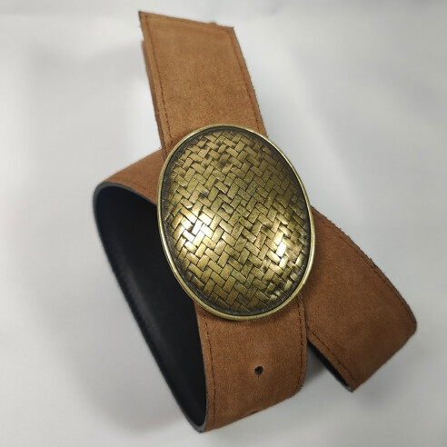 Ceinture reversible femme Noir / Havane